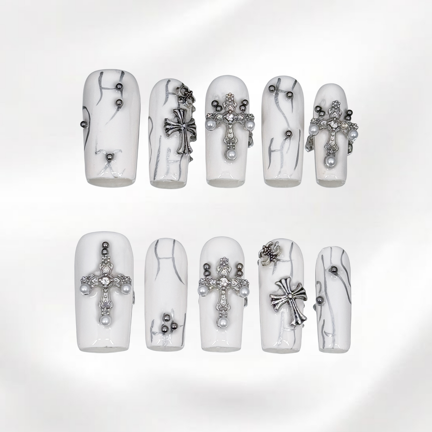 White Gothic Cross
