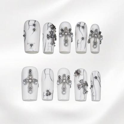White Gothic Cross